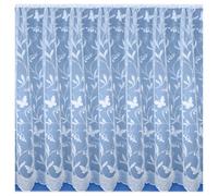 Tyrone Textiles Hawaii Lace Floral Net Cut Panel With Butterflies (200 X 91Cm)