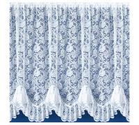 Tyrone Textiles Kew Flounce - Traditional Heavy Frilly Base Net Flounce in White (300cm x 91cm (2m x 36"))