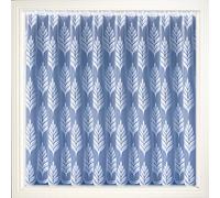 Tyrone Textiles Ltd Avril White - Large Floral Modern All Over Lace Net Curtain. Sold By the Meter