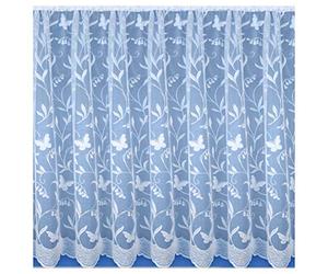 Tyrone Textiles Ltd Hawaii All Over Butterfly Net Curtain (Drop: 40" (101cm) x Width: 5m (500cm))