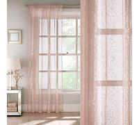 Tyrone Textiles Ltd Pandora Voile Panel 140cm x 137cm, Blush
