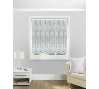 Tyrone Textiles Traditional Floral Heavy Lace Sheer Net Curtain Panel - White - 36" (91cm) - 197" (500cm)