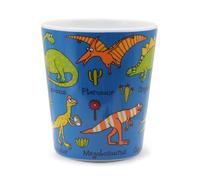 Tyrrell Katz Dinosaurs Melamine Kids Beaker 240ml | Children's Drinking Cup | BPA & Phthalate Free, Dishwasher Safe | Durable Tumbler for Indoor & Outdoor | Hand-Drawn Dinosaurs Design