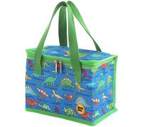 Tyrrell Katz Insulated Foldable Kids Blue Lunch Tote · Dinosaurs Design Children's Lunch Bag · Made from Long Lasting RPET Polyester Fabric · Double Zip Opening · Size: 23 x 18 x 13 cm