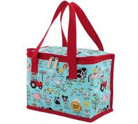 Tyrrell Katz Insulated Foldable Kids Lunch Tote · Farm Design Children's Lunch Bag · Made from Long Lasting RPET Polyester Fabric · Double Zip Opening · Size: 23 x 18 x 13 cm