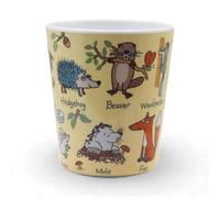 Tyrrell Katz Woodland Melamine Kids Beaker 240ml | Children's Drinking Cup | BPA & Phthalate Free, Dishwasher Safe | Durable Tumbler for Indoor & Outdoor | Hand-Drawn Woodland Theme