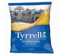 Tyrrells Furrows Sea Salted Crisps 150g