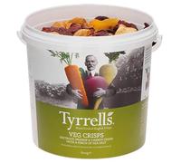 Tyrrells Hand-Cooked English Crisps - Simply Irresistible Crunchy Snacks (1 x 600g, Mixed Root Vegetable Tub)