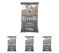 Tyrrells Naked Sharing Crisps, 150g (Pack of 4)