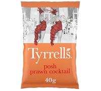 Tyrrells Posh Prawn Cocktail Crisps 40g - Case of 24
