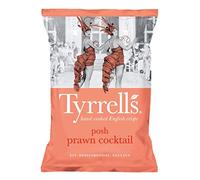 Tyrrells Posh Prawn Cocktail Hand-Cooked Potato Crisps 40g (24 Pack)