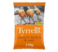 Tyrrells Roasted Chicken & Sage Sharing Crisps, 150g - Case of 8