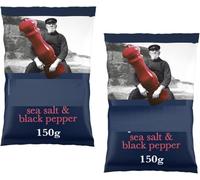 Tyrrells Sea Salt & Black Pepper Sharing Crisps 150g (2 Pack)
