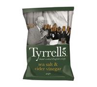 Tyrrells Sea Salt and Vinegar Crisps, 40g