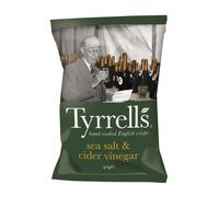 Tyrrells Sea Salt & Cider Vinegar Crisps 40g - 6 Pack