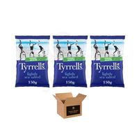 Tyrrells Sharing Crisps - Hand Cookek Crisps Variety, Sea Salted, Cheddar & Chive, Sweet Chilli, Cider Vinegar and More | Party Snack (Lightly Sea Salted 150g - Pack 3)