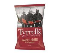 Tyrrells Hand Cooked English Crisps - Sweet Chilli & Red Pepper (150g) - Pack of 6 by Tyrrell's