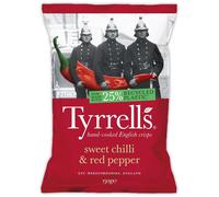 Tyrrells Sweet Chilli & Red Pepper Crisps 150g - Pack of 3
