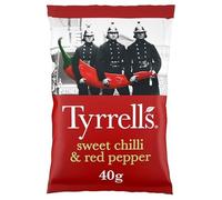 Tyrrells Sweet Chilli & Red Pepper Crisps 40g | Case of 24