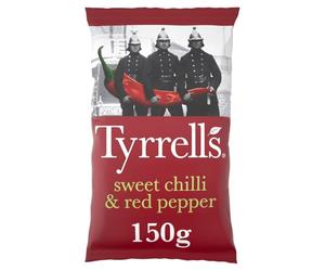 Tyrrells Sweet Chilli & Red Pepper Sharing Crisps 150 g