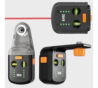Tyrry 4-in-1 Laser Level for Picture Hanging with Line Laser, Drill Dust Collector, Wall Level Stand with Suction Cup, Leveler Tool for Hanging Frames & Picture, Shelves, DIY, Renovations