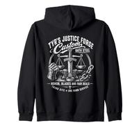 Tyrs Justice Forge Custom Oath Steel Honor Blades Zip Hoodie