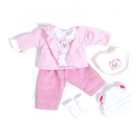 TYRUGD Fit Suit For 20-22 Inch Baby Doll Newborn Girl Clothing 5pcs Set Reborn Baby Dolls Clothes