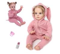 TYRUGD Reborn Doll 22 inch Reborn Baby Handmade For Girl Reborn Toddler Doll Soft Silicone Vinyl Newborn That Looks Real Life Babies Doll Gift Set