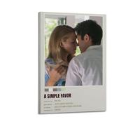TYRWRHURWEY A Simple Favor Movie 1 Posters Wall Art Canvas Aesthetic Vintage Poster Decorative Painting Living Room Bed Room Decor 08x12inch(20x30cm) Frame-style