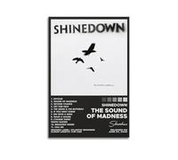 TYRWRHURWEY Album Poster of The Sound Of Madness by Shinedown Posters Wall Art Canvas Aesthetic Vintage Poster Decorative Painting Living Room Bed Room Decor 16x24inch(40x60cm) Unframe-style