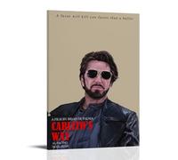 TYRWRHURWEY Carlito's Way Movie 2 Posters Wall Art Canvas Aesthetic Vintage Poster Decorative Painting Living Room Bed Room Decor 16x24inch(40x60cm) Frame-style