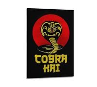 TYRWRHURWEY Cobra Kai TV Series 2 Posters Wall Art Canvas Aesthetic Vintage Poster Decorative Painting Living Room Bed Room Decor 08x12inch(20x30cm) Frame-style