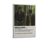 TYRWRHURWEY Hemlock Grove Posters Wall Art Canvas Aesthetic Vintage Poster Decorative Painting Living Room Bed Room Decor 16x24inch(40x60cm) Frame-style