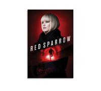 TYRWRHURWEY Red Sparrow Posters Wall Art Canvas Aesthetic Vintage Poster Decorative Painting Living Room Bed Room Decor 16x24inch(40x60cm) Unframe-style