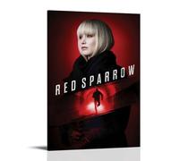 TYRWRHURWEY Red Sparrow Posters Wall Art Canvas Aesthetic Vintage Poster Decorative Painting Living Room Bed Room Decor 16x24inch(40x60cm) Frame-style