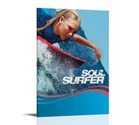 TYRWRHURWEY Soul Surfer Posters Wall Art Canvas Aesthetic Vintage Poster Decorative Painting Living Room Bed Room Decor 16x24inch(40x60cm) Frame-style
