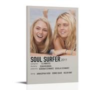TYRWRHURWEY Soul Surfer Posters Wall Art Canvas Aesthetic Vintage Poster Decorative Painting Living Room Bed Room Decor 16x24inch(40x60cm) Frame-style