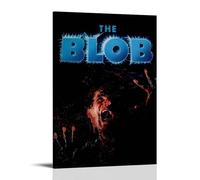 TYRWRHURWEY The Blob Posters Wall Art Canvas Aesthetic Vintage Poster Decorative Painting Living Room Bed Room Decor 08x12inch(20x30cm) Frame-style
