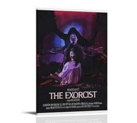 TYRWRHURWEY The Exorcist Posters Wall Art Canvas Aesthetic Vintage Poster Decorative Painting Living Room Bed Room Decor 16x24inch(40x60cm) Frame-style