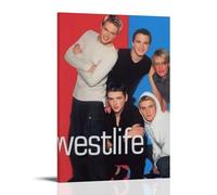 TYRWRHURWEY Westlife Posters Wall Art Canvas Aesthetic Vintage Poster Decorative Painting Living Room Bed Room Decor 12x18inch(30x45cm) Frame-style