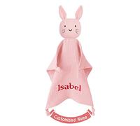 TYRY.HU Baby Comforter Personalised Blanket for Newborn,Security Blanket DIY Name Baby Gift(Pink)