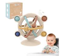 TYRY.HU Teething Toys for Baby,Rattle High Chair Activity Toy with Silicone,Einstein Sensory Play Chew Teether Kids Relief Teether with Suction Cup Soothing Gifts for Newborns & Infants 0 12 Months