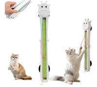 Tyscryphal Automatic Flying Rope Cat Toy, 360° Spin Motion Interactive Cat Toy for Indoor Cats, Hands-Free Door Mounted Toy with, Foldable Chase Toy for Self Play & Exercise