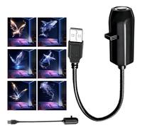 Tyscryphal Galaxy Projector Night Light, USB Starry Sky Projection with Multiple Aurora & Fantasy Effects, 360° Rotating Ceiling Atmosphere Light for Bedroom, Home Décor (Ocean*6)