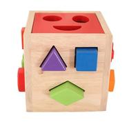 tysdyzgs Montessori 17-Hole Wisdom Box, A Children's Shape Recognition Teaching Aid for Early Education,small
