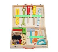 tysdyzgs Montessori Cartoon Toolbox, Color Recognition Hands-On Assembly Screwing Screws And Nuts