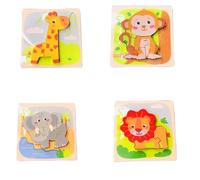 tysdyzgs Montessori Clasp Jigsaw Puzzles, Daily Life Teaching AIDS Children's Educational Toys And Games,animals