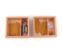 tysdyzgs Montessori Cross Board, Mathematical Calculation Teaching AIDS Wooden Children's Toys for Early Education,beading