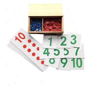 tysdyzgs Montessori Digital Toys, Parent-Child Interactive Children's Mathematics Teaching AIDS for Early Education,card