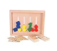 tysdyzgs Montessori Four-Color Game (Round Type), A Whole Brain Development Teaching Aid Logical Thinking Toy Gift,multilateral